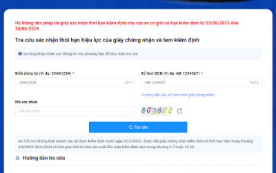 CÁCH GIA HẠN ĐĂNG KIỂM XE Ô TÔ TRỰC TUYẾN
